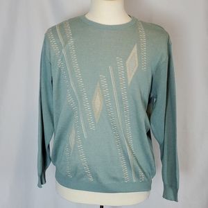 Bernardini Italian sweater, M, eggshell blue